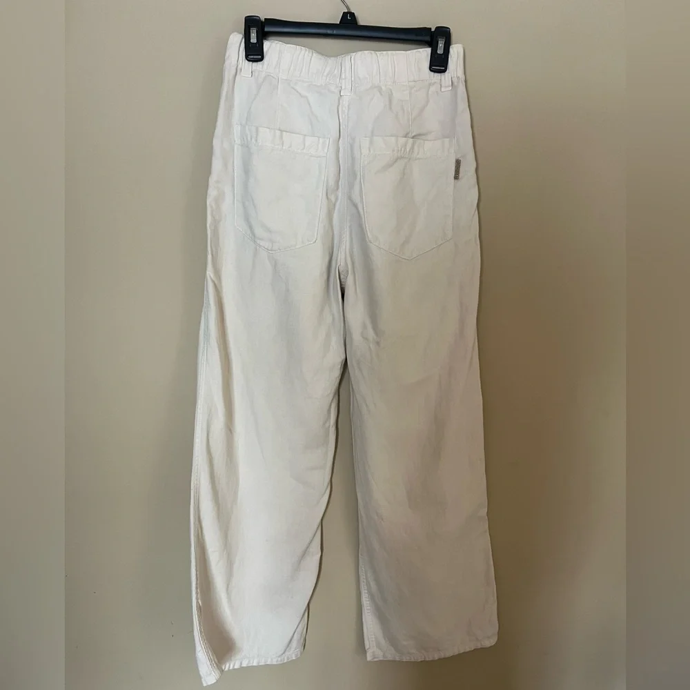 Brunello Cucinelli Cream Wide Leg Pants - Picture 4 of 11